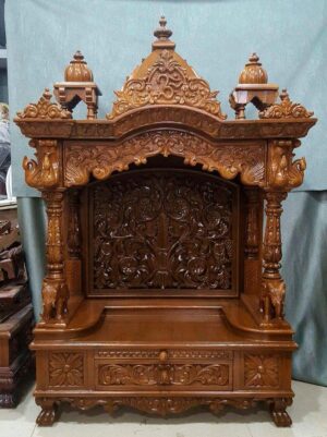 Antique Temple/Mandir Handcrafted in Teak with High Gloss Finish RWC MR 1005